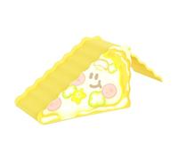 JIEBWCHA Hamster Hut Cheese Design Cage Ladder 2-in-1 Climbing Ramp with Non-Slip as a Playhouse for Movement Activity Foraging and Exploration Fun