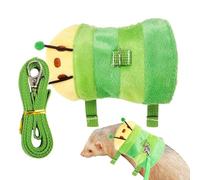 JIEBWCHA Hamster Pull Rope - Squirrel Caterpillar Harness Pull Rope, Small Animal Running Harness Pet Accessories for Squirrel Hedgehog Puppies Outdoor Camping Travel
