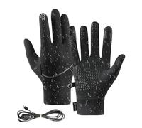JIEBWCHA Heated Gloves,Winter Ski Mittens | Touchscreen Mittens USB Heating for Cold Weather Commuting Skiing Snowboarding Winter Festival Cold Climate Residents