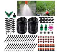 JIEBWCHA Irrigation System - Hose Irrigation Kit - 98Ft Automatic 360 Degrees Rotating Garden Accessories for Patio Outdoor Tree Landscape Root Vegetable Hydration Yard Greenhouse Flower
