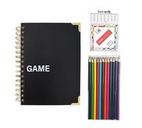 JIEBWCHA Journaling & Planning Notebook | Savings Challenges Book | Planner with Clear Printing Smooth Writing for Christmas School Home Work Family Friends Travel