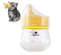 JIEBWCHA Kitten Bottle, Oblique Angle, Leak-Proof, Puppy Milk Bottle with Teats, for Cat, Squirrel, Chinchilla, Hamster, Water and Formula for Home and On the Go