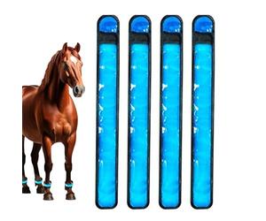 JIEBWCHA Leg Straps | 4 Reflective Hoof Bandages for Animals | LED Illuminated Ankle Bands for Courses, Ranch, Grassland, Sports, Nights, Parades, Farm, Lawn and