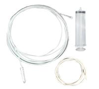JIEBWCHA Long Pipe Cleaner Long Flexible Pipe Cleaning Tool Pipe Spiral Clogging Elimination Household Cleaning Accessories Efficient Tool for Fridge Sink Aquarium