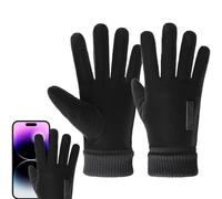 JIEBWCHA Men's Thermal Gloves, Cold Weather Gloves for Men - Touchscreen Texting Gloves - Thickened Winter Sports Gloves, Waterproof Warm Thermal Driving Gloves for