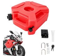 JIEBWCHA Motorcycle Bottle - 5 Liter Complementary Tank for Motorcycle, Engine Fluid Container for Long Trips on External Scooter