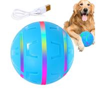 JIEBWCHA Moving Ball for Dogs - Moving Rolling Ball Dog Toy - Vibrating Active Rolling Pet Toys with Light for Small Medium Large Breed Indoor Outdoor Games
