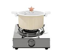 JIEBWCHA Non-Stick Pots | Kitchen Pot Non Stick Pan,Cookware Kitchen Supplies Pressure Cooker for Stock Rice Sauce Soup Electric Induction Stove Apartment Home Camping