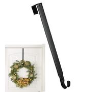 JIEBWCHA Over The Door Wreath Hanger, Metal Hangers for Festive Wreaths with Soft Back Pad, Home Decor Products for Fall Harvest, Christmas, Thanksgiving, Halloween, Easter