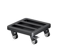 JIEBWCHA Plant Rollers with Wheels, Plant Stand with Wheels, Heavy Metal Plant Caddy | Mobile Tray for Indoor Outdoor Flower Cabinet, Planter Base for Garden Balcony