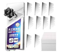 JIEBWCHA Plasterboard Chamfer Tool, Aluminium Alloy Cutter for Plaster Sheets | Multifunctional Bevel 45° Non-Slip for Plumbing and