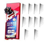 JIEBWCHA Plasterboard Edge Chamfer Tool - Manual V Cutter in Aluminium Alloy | Multifunctional Chamfer 45° Non-Slip for Plumbing and