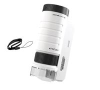 JIEBWCHA Portable Pocket Microscope, Portable Microscope for Kids - Educational Portable Microscope, Illuminated and Adjustable Children's Scientist Microscope for Learning