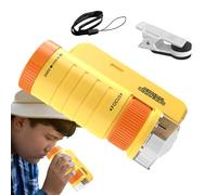 JIEBWCHA Portable Pocket Microscope, Portable Microscope for Kids | Portable Microscope for Kids - Illuminated and Adjustable Children's Scientist Microscope for Learning