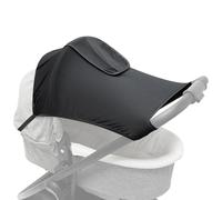JIEBWCHA Pram Sun Shade Covers, Child Stroller Sunshade, Cotton Fabric Sun Shade for Baby, Foldable Adjustable, Blocks UV, to Aid Baby Sleep, for Pushchair, Stroller