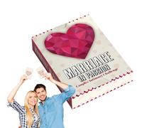 JIEBWCHA Question Card Game for Couples | Set of 50 Cards for Deeper Relationships, Fun and Romantic Activities to Improve Communication in Couple and Family