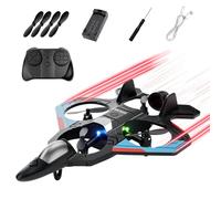 JIEBWCHA RC Aeroplane - Remote Control Aeroplane Model - Indoor Outdoor Glider with Adjustable Speed for Balcony, Playground and Living Room