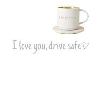 JIEBWCHA Rear View Mirror Film, Cute Decoration for the Interior, Decorative Car Window Sticker with Heart, for Trucks, Motorcycles, SUVs, Pickups, Scooters, Dashboard, Window, Night Drivers, Drivers