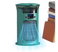 JIEBWCHA Room Cooler, Humidifying Table Fan, 3-Level Speed Cooling Device with LED Lighting for Bedroom, Student Room, Living Room, Camping, Study