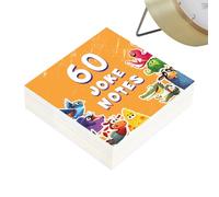 JIEBWCHA School Lunch Notes - 60 Sheets for Writing Personal Messages | Joke Notes for School Daycare - For Daily Breath in Kindergarten Classroom for Boys and Girls