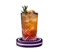 JIEBWCHA Smart Coaster 2.0 Cocktail Machine 12.7x12.7cm Smart Coaster For Cocktails With Interactive LED Light Automated Cocktail Maker For Entertainment Bar Family Gathering Leisure Men Adults Teens