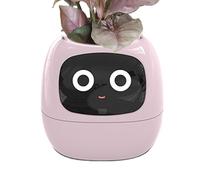 JIEBWCHA Smart Pet Planter, Intelligent Interactive Flower Pot, Smart Flower Pots, AI Planter, Intelligent Flower Pot for Indoor Plants, Adorable Plant Companion