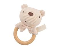 JIEBWCHA Soft Rattle for | Soft Animal Sensory Rattle - Elephant Bear Rabbit and Lion Shaped Grip Toy for Kids and