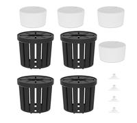 JIEBWCHA Support for Aquatic Plants, 4 Suction Cups for Growing Support in Water - Pots for Fish Tank, Betta Shrimp Terrarium Decoration Home Workplace