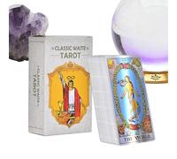 JIEBWCHA Tarot Cards | 78 Sheets Divination Cards - Oracle Toy for Men Family Youth Travel Bar Party Home Rituals Social Events
