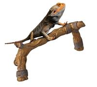 JIEBWCHA Terrarium Climbing Branch 24x9x13cm Resin Reptile Wood Branches Decor Natural Texture Irregular Design Snake Climbing Accessories For Tortoises, Frogs, Chameleons, Lizards, Snakes