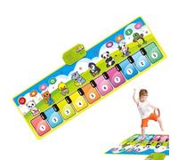 JIEBWCHA Toddler Piano Mat,Piano Keyboard Mat | Educational Electronic Music Carpet with Multiple Instrument Modes for Kindergarten Preschool
