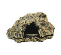 JIEBWCHA Turtle Cave | Aquarium Decor Rock Tortoise Lizards Shelter - Small Simulation Rock Aquarium Decor Landscape Fish Tank Accessories for Ball Pythons Turtles Gecko Tortoise