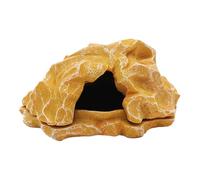JIEBWCHA Turtle Cave,Terrarium Resin Fake Rock Bearded Dragon Cave - Landscape Basking Area Aquarium Decor Small Fish Tank Accessories for Ball Pythons Tortoise Amphibians
