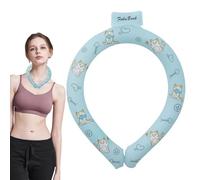 JIEBWCHA Wearable and Reusable Neck Coolings Wrap 18.5 * 15cm Ice Cooling Neck Ring Ergonomic Design Wrap Around to Keep Cool Portable for Summer Outdoor Indoor and Heat Dissipation