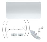 JIEBWCHA Window Air Conditioning Deflector, Adjustable Air Conditioning Ducting Cover, Umbrella Trim, Heat Protection for Tenant Safe Ceiling Children's Room Apartment Home Cinema Kitchen