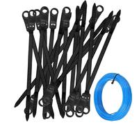JIEBWCHA Wire Ties, Electric Cable Ties, Multifunctional Cable Ties with Screw Hole - 100x Reusable Wire Fastener Cable Management Tool for Home, Study, Workshop