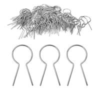 JIEBWCHA Wire Ties, Metal Fence Ties,100 Pcs Heavy Duty Steel Galvanized Fasteners - Fencing Tools Wear Resistant Wire Fence Clips for
