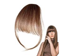 JIEBWCHA Wispy Bangs Hair Clip in Bangs | Women Clip with Bangs on Forehead | Girlfriends Sisters Bangs with Temples Daily Hair Extensions for Photography, Dating