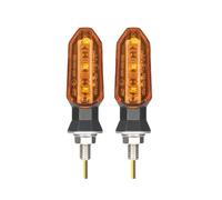 Jiechao Turning Indicators 8mm Motorcycle 12V Turn Lights Amber Light Turn Lamp Moto Lamp Accessories(2 pcs-amber)