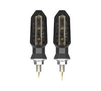 Jiechao Turning Indicators 8mm Motorcycle 12V Turn Lights Amber Light Turn Lamp Moto Lamp Accessories(2 pcs)