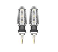 Jiechao Turning Indicators For Cafe Racer Motorcycle LED Turn Light 8mm Amber Turn Lamp 12V Moto Light(2 xcolor4)