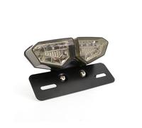 Jiechao Universal Motorcycle LED Brake Tail Rear Light Motorbike License Plate Lamp For Chopper For Bobber Stop Brake Lamp(Color-01)