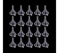 Jieddey Small Funnel,20 PCS Mini Funnel Clear Plastic Funnels Tiny Funnel for Bottle Filling Perfumes Essential Oils Lab Bottles Arts Crafts