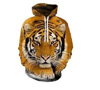 JIEDEDIAM Animal Pattern Tiger Lion Men's Hoodie 3D Sweatshirt Harajuku Fashion Loose Casual Streetwear Tops