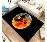 JIEDEDIAM Chinese Tai Chi Bagua Yin Yang carpet, living room decoration sofa table and chair leisure mat kitchen floor non-slip chair mat