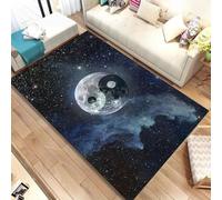 JIEDEDIAM Chinese Tai Chi Bagua Yin Yang carpet, living room decoration sofa table and chair leisure mat kitchen floor non-slip chair mat