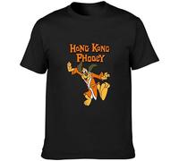JIEERYIN Hong Kong Phooey T Shirt T-Shirt Black M