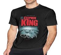 JIEERYIN Stephen King The Stand T Shirt Men's Fashion Cotton Crew Neck Short Sleeve Tunics T-Shirt Black S