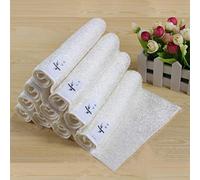 jieGorge 5pcs Bamboo Fiber Dish Wash Cloth/Towel (White) for Kitchen 18x16cm, Kitchen?Dining & Bar for Easter Day (White)