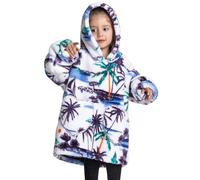 jieGorge Blanket Hoodie for Kids Age 2-6 Years Warm Cozy Pullover Oversized Extra Long Blanket Fluffy Giant Comfortable Home Hooded Sweatshirt with Pocket for Little Girls Boys